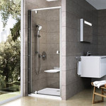 Душевая дверь Ravak Pivot PDOP1 90 см 03G70U00Z1 сатин/прозрачное фото 