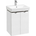 Тумба напольная с раковиной Акватон Скай 55 см 1A2381K1SY010 фото 