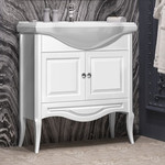 Пенал напольный Opadiris Брунелла 35 см R, белый матовый фото 2