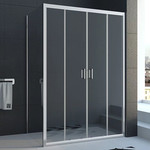 Душевое ограждение Veconi Rovigo 160х80 см RV045-16080PR-01-19C1, хром/прозрачное фото 