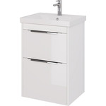 Пенал подвесной Dreja Prime 35 см 99.9303, белый глянец фото 2