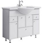 Тумба напольная с раковиной Aqwella Барселона 105 см BА0110К, б/к (раковина Стиль) фото 