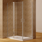 Душевое ограждение Aquanet Cinetic AE12-N-120H190U-CT+AE12-N-90H190U-CT 120х90 см, хром/прозрачное фото 