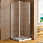 Душевое ограждение Aquanet Cinetic AE12-N-90H190U-CT 90x90 см, хром/прозрачное фото 