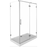 Душевое ограждение Aquanet Beta NWD1231 150х80 см (стекло 8 мм), хром/прозрачное фото 