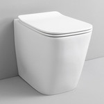 Унитаз приставной безободковый ArtCeram A16 ASV004 05 00, белый матовый фото 