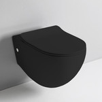 Унитаз подвесной безободковый ArtCeram File 2.0 FLV004 17 30, чёрный матовый, Цвет производителя: чёрный матовый фото 