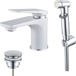 Смеситель для ванны Lemark Allegro LM5914CW, хром/белый фото 3