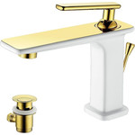 Смеситель для ванны Lemark Mista LM6414WG, белый/золото фото 2