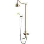 Душевая стойка для ванны Lemark Villa LM4862B, бронза фото 