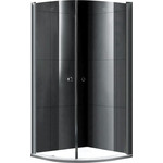 Душевое ограждение Gemy New Rockcoco 100x100 см S03082B, хром/прозрачное фото 