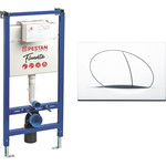 Инсталляция для унитаза Pestan Fluenta SET40006356PW (кнопка Play белая) фото 