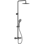 Душевая стойка с термостатом Cersanit Brasko Black А63112, черный фото 