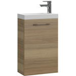 Тумба подвесная с раковиной Cersanit Lara 40 см A63420, орех фото 