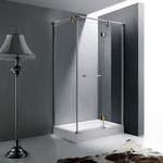 Душевое ограждение RGW VI-41 120x80 см 02044182-18 (стекло 8 мм), белый/золото/прозрачное фото 