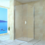 Душевое ограждение RGW LE-34 90x100 см 06123490-11, хром/прозрачное фото 