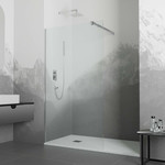 Душевая перегородка RGW WA-001 70x195 см 351000107-11 (стекло 10 мм) с кронштейном в комплекте, хром/прозрачное фото 