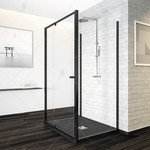 Душевое ограждение RGW PA-44B 80x70 см 04084487-014, черный/прозрачное фото 
