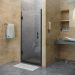 Душевая дверь RGW HO-011B 80 см 350601108-24 (стекло 8 мм), черный/матовое фото 