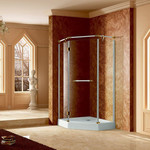 Душевое ограждение RGW VI-81 100х100 см 02048100-18 (стекло 8 мм), белый/золото/прозрачное фото 