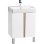 Зеркало-шкаф Акватон Кантри 55 см 1A257702AHB20, белый глянцевый/дуб верона фото 4