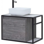 Тумба подвесная со столешницей Aquanet Nova Lite Loft 75 см 261654, дуб рошелье L фото 