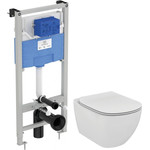 Инсталляция Ideal Standard Prosys Frame 120 M с подвесным унитазом Tesi AquaBlade T3868V1, Цвет производителя: белый фото 