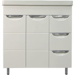 Тумба напольная с раковиной Стиль Соло 80/3 см, белый фото 