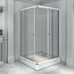 Душевое ограждение Радомир Дрим 100x100 см, белый/матовое фото 