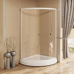 Душевое ограждение Радомир Найт 100x100 см, белый/матовое фото 