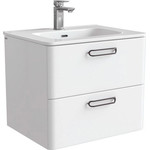 Тумба подвесная с раковиной Iddis Brick 60 см BRI60W0i95K, белый глянец фото 