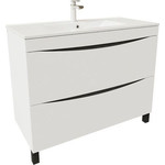 Тумба напольная с раковиной Iddis Cloud 100 см CLO10WFi95K, белый фото 