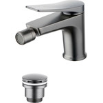 Смеситель для биде Lemark Bronx LM3708GM, графит фото 