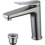 Смеситель для раковины Lemark Bronx LM3737GM, графит фото 