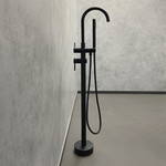 Смеситель для ванны Comforty FE018M-CMT, черный матовый, Цвет производителя: чёрный матовый фото 