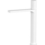 Смеситель для раковины высокий AQG Tube 01TUB120BL, белый матовый фото 
