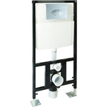 Инсталляция для унитаза SantiLine Adell SL-01 (кнопка хром, овальная) фото 