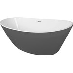 Ванна отдельностоящая Azario Easton 180x82 см AZ-1337B, черный/белый фото 