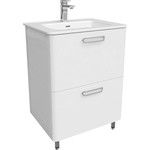 Тумба напольная с раковиной Iddis Brick 60 см BRI60WFi95K, белый глянец фото 