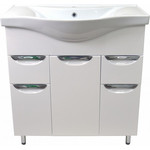 Тумба напольная с раковиной Стиль 100/2 см, белый фото 