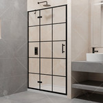 Душевая дверь RGW PA-07B L 90 см 41080709-84L, черный/прозрачное фото 