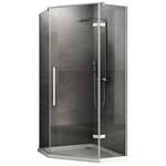 Душевое ограждение Abber Ewiges Wasser 100х100 см AG05100, хром/прозрачное фото 