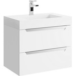 Пенал подвесной Aqwella Cube 30 см CUB0503W, универсальный, белый фото 2