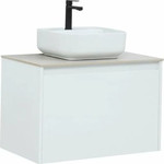 Тумба подвесная со столешницей Aquanet Nova Lite 75 см 242275 (1 ящик) белый, Цвет фасада: белый фото 