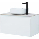 Тумба подвесная со столешницей Aquanet Nova Lite 90 см 242257 (1 ящик) белый, Цвет фасада: белый фото 