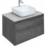 Тумба подвесная со столешницей Aquanet Nova Lite 75 см 242274 (1 ящик) дуб рошелье, Цвет фасада: дуб рошелье фото 