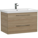 Тумба подвесная с раковиной Cersanit Lara 70 см 64136, орех фото 