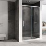 Душевая дверь Abber Schwarzer Diamant 100 см AG30100H, хром/прозрачное фото 