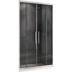 Душевая дверь Abber Schwarzer Diamant 140 см AG33140H, хром/прозрачное фото 