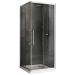 Душевое ограждение Abber Schwarzer Diamant 100х100 см AG02100H, хром/прозрачное фото 